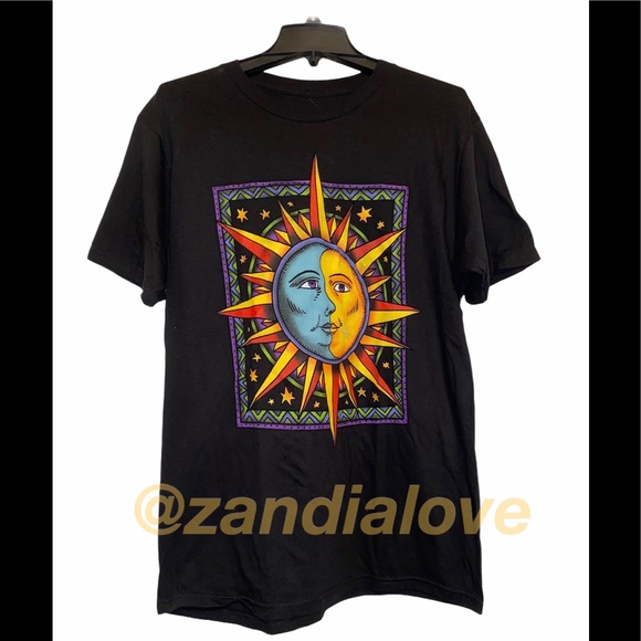 New Uo Mad Engine Sunmoon Tee Shirt Sz 